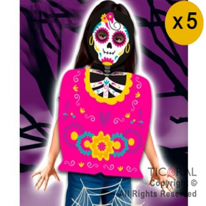 SET ECO CATRINA (PECHERA-CARETA) DE CARTON x 5